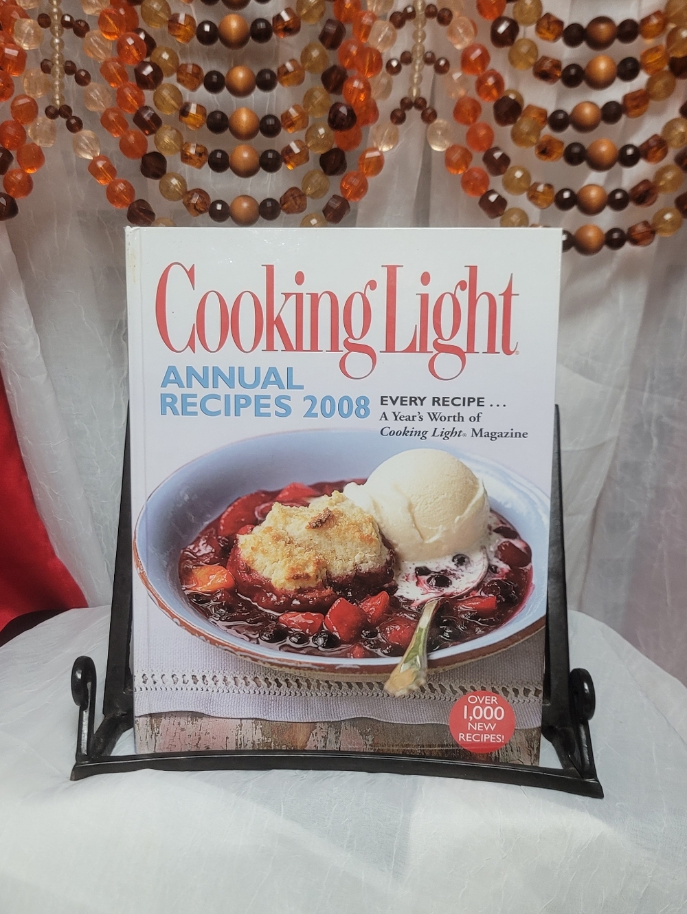 Cooking Light Annual Recipes 2008 Hardcover Book Cookbook